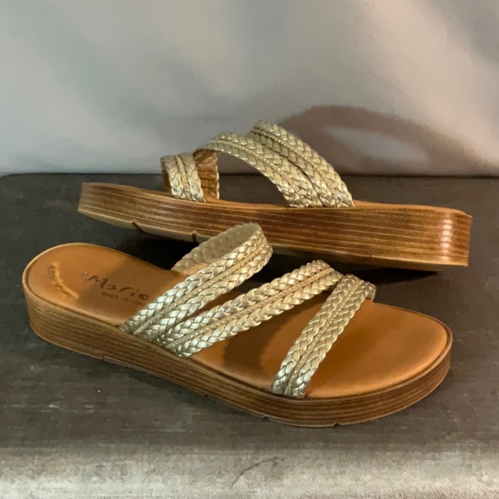 Mariella Metallic Gold Sandal